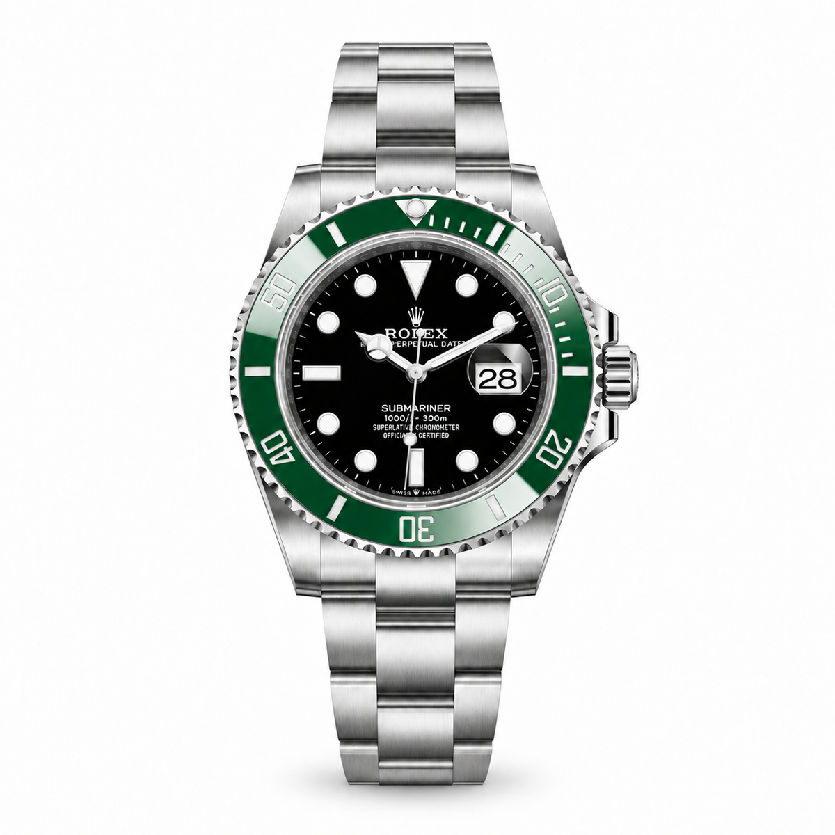 Rolex Submariner Green Bezel Black Dial 41 MM