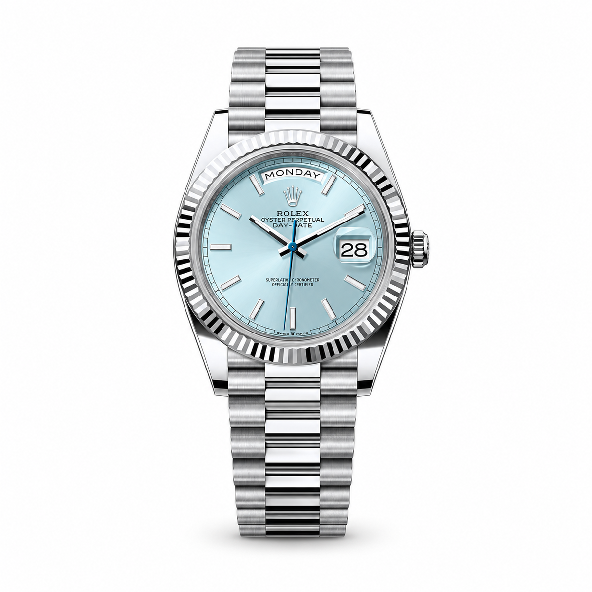Rolex Day-Date Platinum Ice Blue 40 MM