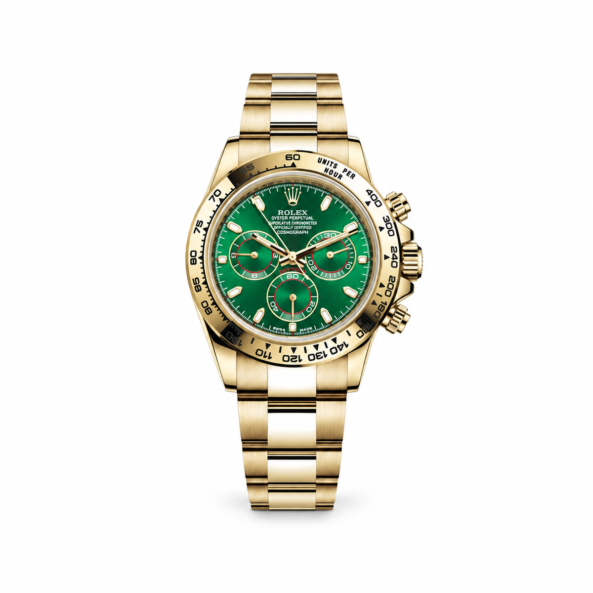 Rolex Daytona Green Dial Yellow Gold 40 MM