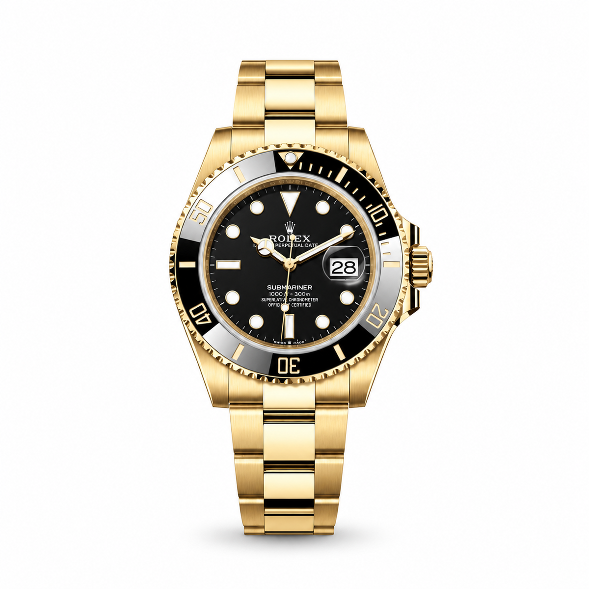 Rolex Submariner Yellow Gold Black Dial 41 MM